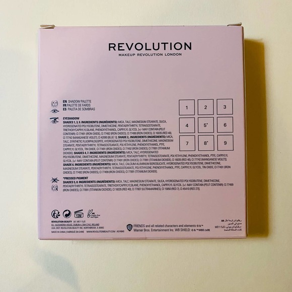 NWT Makeup Revolution Rachel from FRIENDS collectors vegan eye shadow palette - Picture 5 of 7